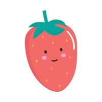strawberry fresh fruit vector