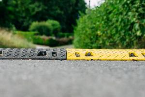 brake threshold on a road photo