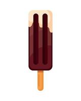 chocolate ice cream stick vector