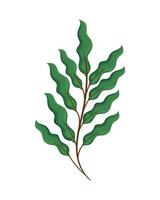 green leafs nature plant vector