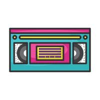 video cassette nineties style vector