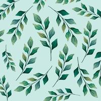 branches leafs spring pattern vector