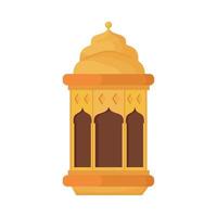 gold lantern decoration vector