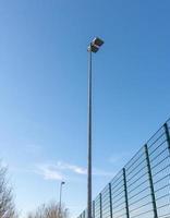floodlight with fence photo