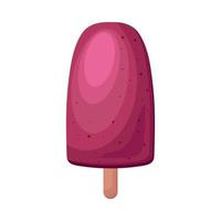 delicious ice cream in stick vector