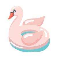 swan float pool vector