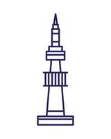 famous lighthouse landmark vector