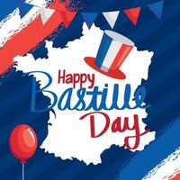 bastille day celebration vector