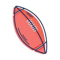 american football balloon sport vector