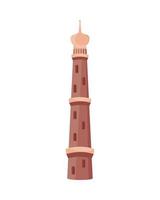 qutub minar indian landmark vector