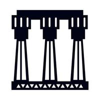 egyptian culture columns vector