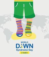 down syndrome card vector