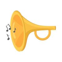 trumpet musical instrument vector