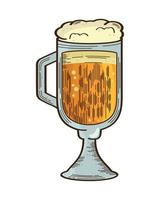 golden beer jar vector