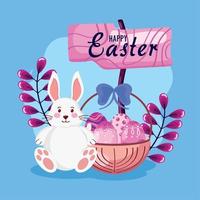 poster easter celebration vector