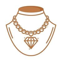 necklace with diamond