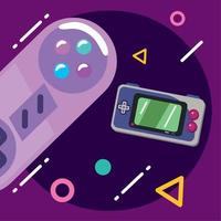 video game control and console vector