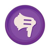 megaphone in app button vector