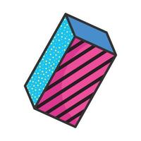 rectangle figure nineties style vector