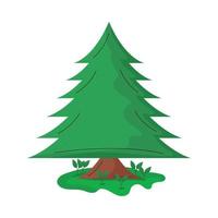 pine tree pot vector