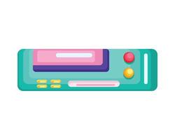 retro video game console vector