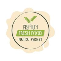 premium fresh food vector