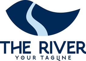 vector river illustration logo
