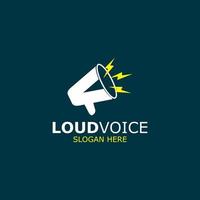 loudspeaker logo illustration vector design