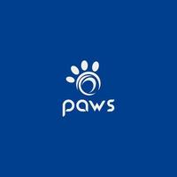 logo illustration paws vector design