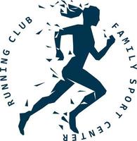 vector running logo illustration
