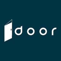 diseño de logotipo de puerta vector