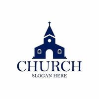 iglesia cristiana ilustración logo vector