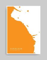 Orange background. Abstract illustration minimalist style for poster, book cover, flyer, brochure, logo. vector