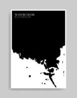 fondo negro. estilo minimalista de ilustración abstracta para póster, portada de libro, volante, folleto, logotipo. vector