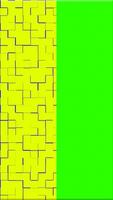 Creative design Green and yellow tiles background photo