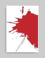 Red background. Abstract illustration minimalist style for poster, book cover, flyer, brochure, logo. vector