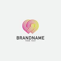 Creative minimal monochrome monogram symbol. Premium business logo for corporate identity. Minimalist logo design and simple element. vector