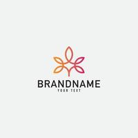 Creative minimal monochrome monogram symbol. Premium business logo for corporate identity. Minimalist logo design and simple element. vector