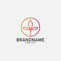 Creative minimal monochrome monogram symbol. Premium business logo for corporate identity. Minimalist logo design and simple element. vector
