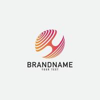 Creative minimal monochrome monogram symbol. Premium business logo for corporate identity. Minimalist logo design and simple element. vector