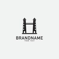 Creative minimal monochrome monogram symbol. Premium business logo for corporate identity. Minimalist logo design and simple element. vector