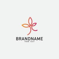 Creative minimal monochrome monogram symbol. Premium business logo for corporate identity. Minimalist logo design and simple element. vector