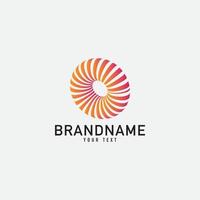 Creative minimal monochrome monogram symbol. Premium business logo for corporate identity. Minimalist logo design and simple element. vector