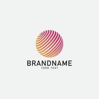 Creative minimal monochrome monogram symbol. Premium business logo for corporate identity. Minimalist logo design and simple element. vector