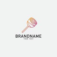 Creative minimal monochrome monogram symbol. Premium business logo for corporate identity. Minimalist logo design and simple element. vector