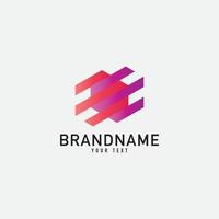 Creative minimal monochrome monogram symbol. Premium business logo for corporate identity. Minimalist logo design and simple element. vector