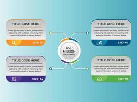 Business Presentation Infographics abstract 3d vector design template.can be used for workflow layout, diagram, annual report, web design, Creative banner, label vector