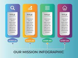 Business Presentation Infographics abstract 3d vector design template. can be used for workflow layout, diagram, annual report, web design, Creative banner, label vector