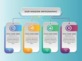 Business Presentation Infographics abstract 3d vector design template. can be used for workflow layout, diagram, annual report, web design, Creative banner, label vector