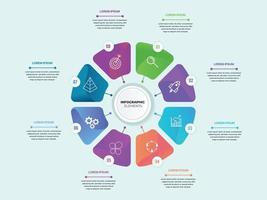 Business Presentation Infographics abstract 3d vector design template.can be used for workflow layout, diagram, annual report, web design, Creative banner, label vector